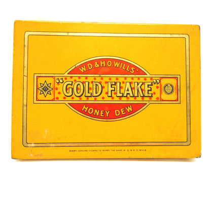 GOLD FLAKE HONEY DEW CIGARETTES, Flat 50 Vintage Tin by W.D. & H.O. Wills & Imperial Tobacco of Montreal Canada