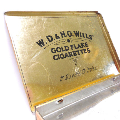 GOLD FLAKE HONEY DEW CIGARETTES, Flat 50 Vintage Tin by W.D. & H.O. Wills & Imperial Tobacco of Montreal Canada