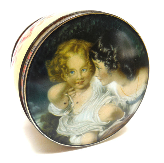 Vintage Thorne's Premier Toffee Tin, 'BABY BLONDE GIRL CHERUB AND MOTHER', Painting by Sir Thomas Lawrence, P.R.A. of England