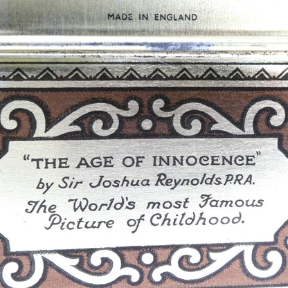 Vintage Thorne's Premier Hinged-Lid Toffee Tin, Featuring the Famous Painting, "The Age of Innocence" by Sir Joshua Reynolds