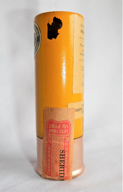 THE HUNTER'S LUCKY SHOT, 1950's Rare VO Armagnac French Brandy, Shotgun Cartridge Yellow #5