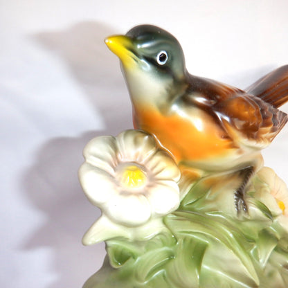 Vintage Ceramic 'MOTHER ROBIN & THREE ORPHANED SONG BIRDS' Made in Japan 1950's