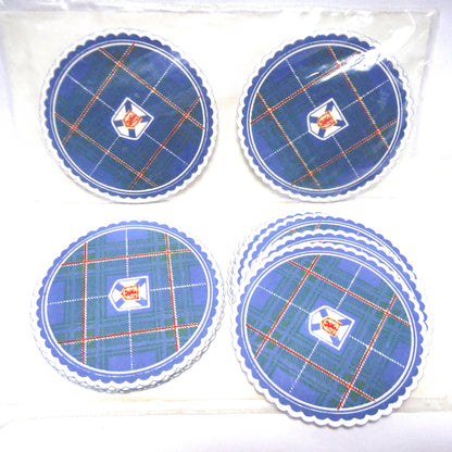 Vintage Paper Table Coasters: NOVA SCOTIA FLAG AND TARTAN, 1960's