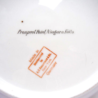 Vintage German Hand-Painted Collector Plate: PROSPECT POINT, NIAGARA FALLS, USA