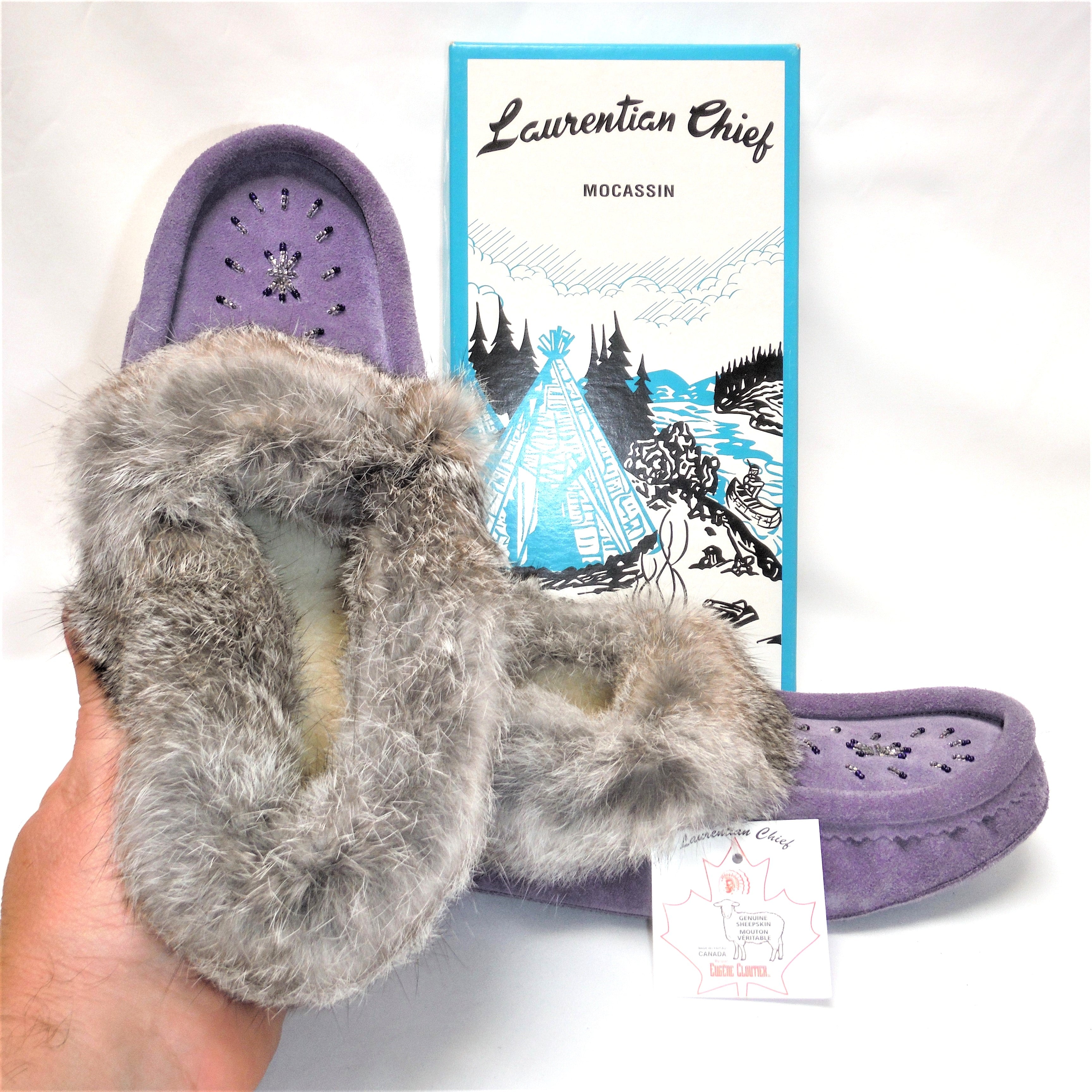 Laurentian chief sheepskin online slippers