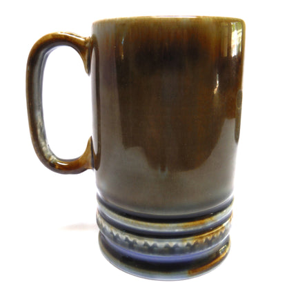Vintage KILLARNEY MUG, with Swiss Musical Movement by Reuge, and Blue Green Glazed Finish by WADE of Ireland: 'THE FOX HUNT'
