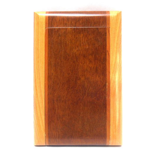 Exotic Woods BUSINESS CARD HOLDER, Hand-Crafted Flip Open Style by K. Westbrook of Australia