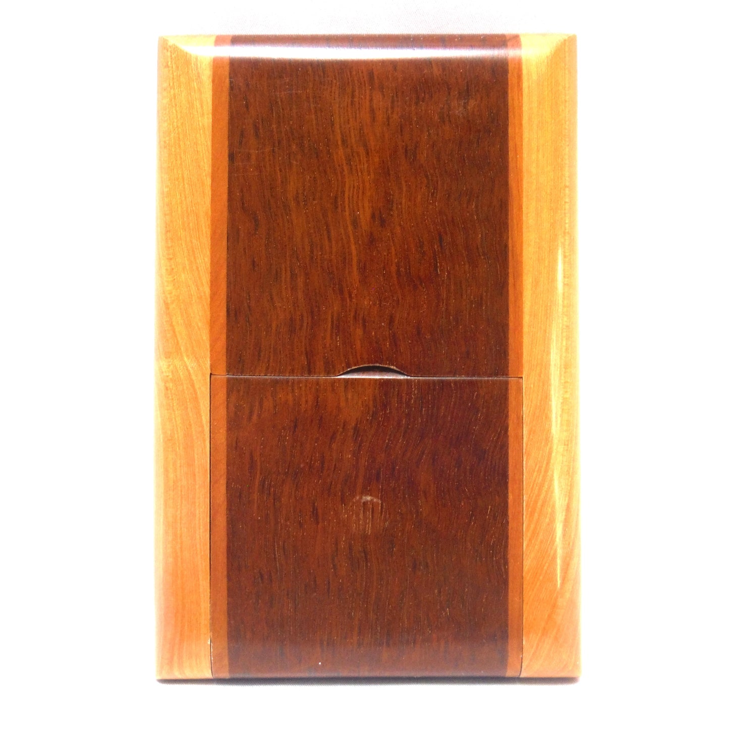 Exotic Woods BUSINESS CARD HOLDER, Hand-Crafted Flip Open Style by K. Westbrook of Australia