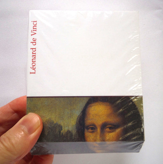 Vintage 2001 LEONARD DE VINCI MEMO PAD, Mona Lisa by The Musee Du Louvre of France