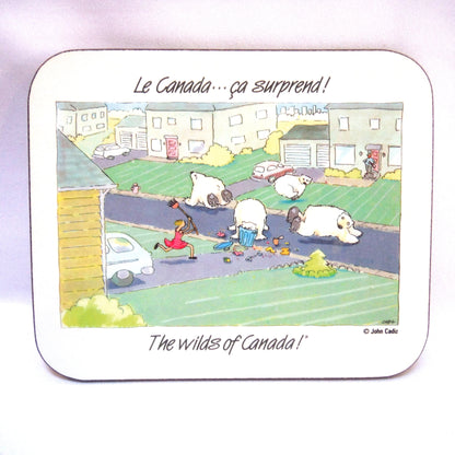 SET OF 6 CHRISTMAS EDITION JASON COASTERS of NEW ZEALAND: 'The Wilds of Canada - ca surprend!'