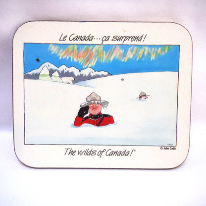 SET OF 6 CHRISTMAS EDITION JASON COASTERS of NEW ZEALAND: 'The Wilds of Canada - ca surprend!'