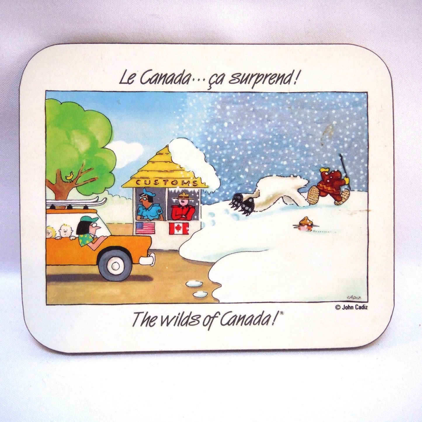 SET OF 6 CHRISTMAS EDITION JASON COASTERS of NEW ZEALAND: 'The Wilds of Canada - ca surprend!'