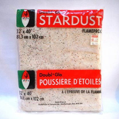 1960's DOUBL*GLO STARDUST FLAMEPROOF CHRISTMAS TREE BLANKET: Brand New-Old Stock!