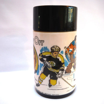 1970's BOBBY ORR, BOSTON BRUINS THERMOS, by Aladdin Industries Products of Canada