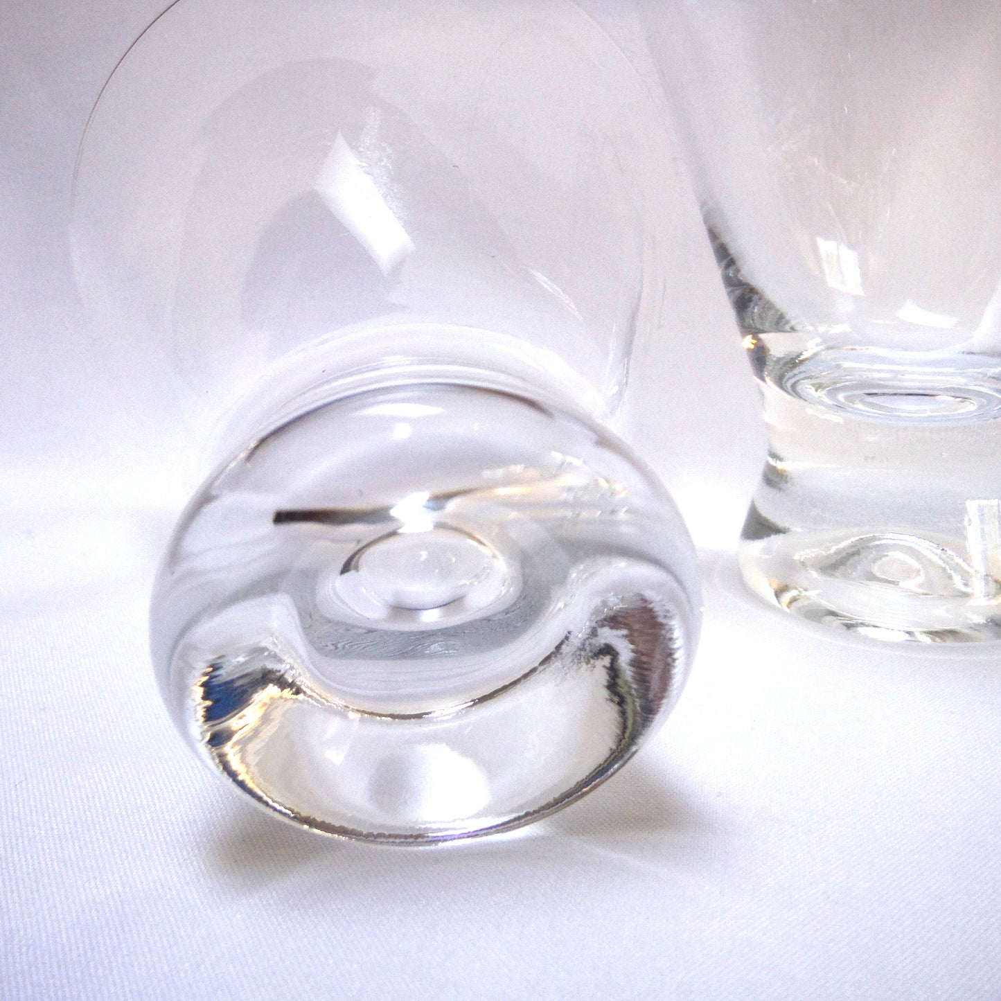 Contemporary Pair of Stemless Martini Glasses, by NAVAN LIQUEURS