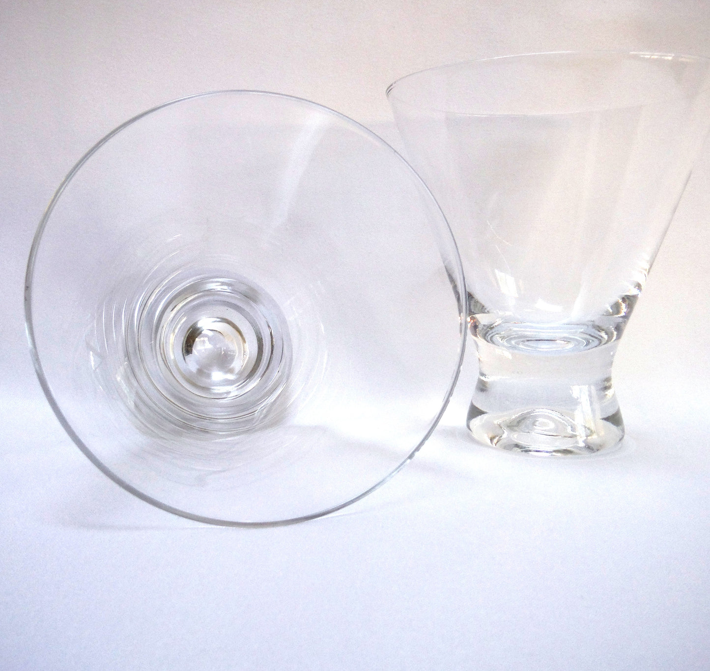 Contemporary Pair of Stemless Martini Glasses, by NAVAN LIQUEURS