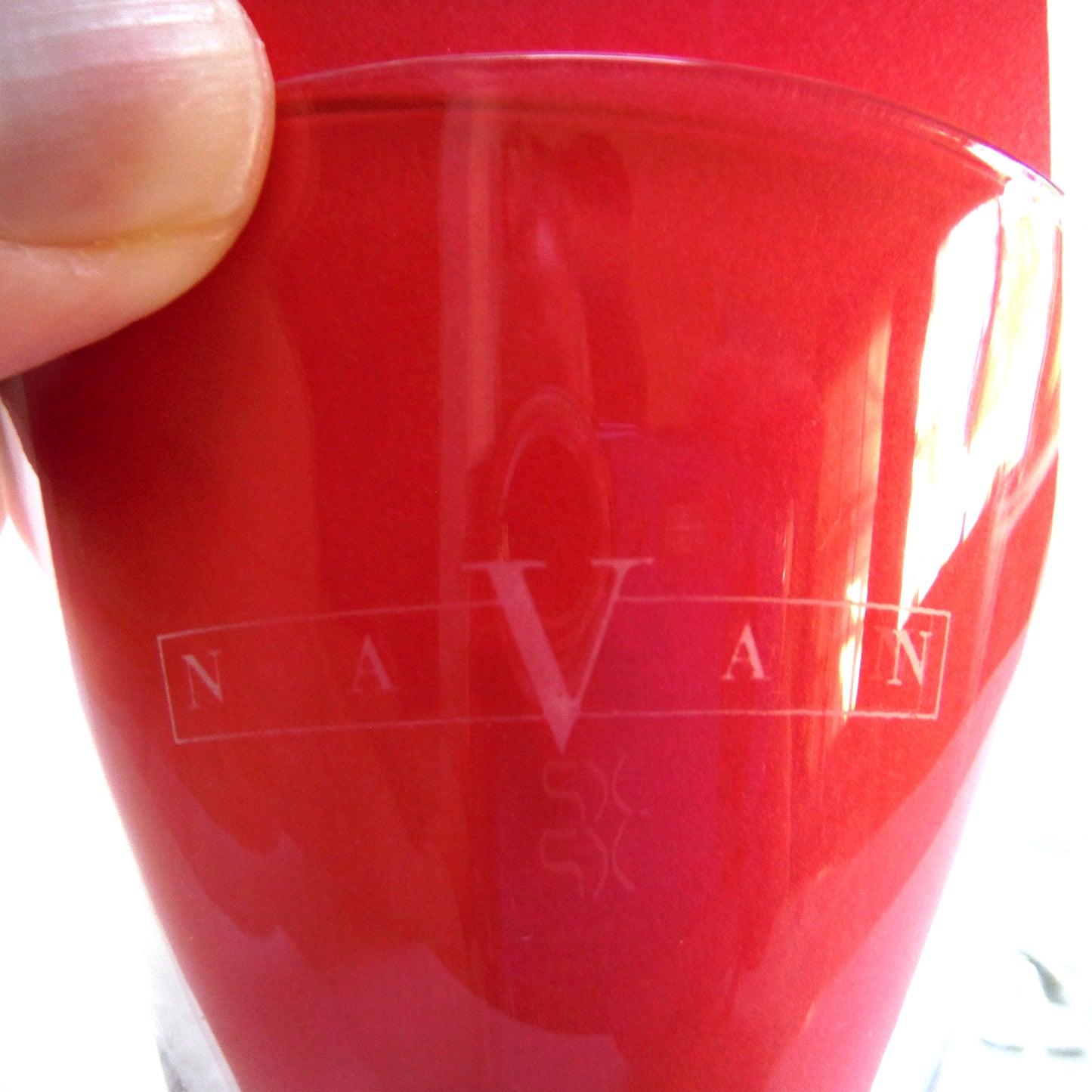 Contemporary Pair of Stemless Martini Glasses, by NAVAN LIQUEURS