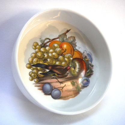 Lovely Deep Trinket Bowl by The Johnson Brothers of England: 'BIRD and THE TABLE OF FRUIT'