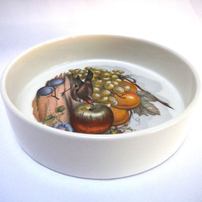 Lovely Deep Trinket Bowl by The Johnson Brothers of England: 'BIRD and THE TABLE OF FRUIT'