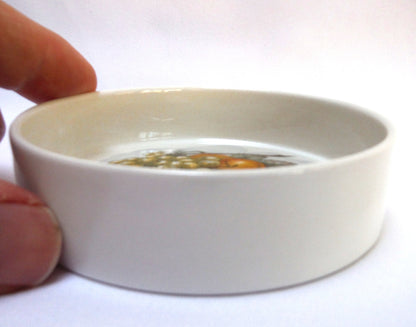 Lovely Deep Trinket Bowl by The Johnson Brothers of England: 'BIRD and THE TABLE OF FRUIT'