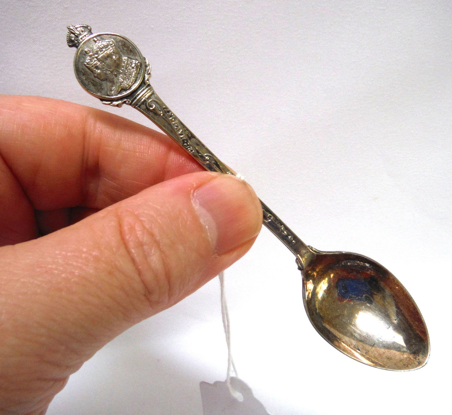 1937 Silver Plate Coronation Souvenir Spoon: King George VI Coronation 12 May 1937