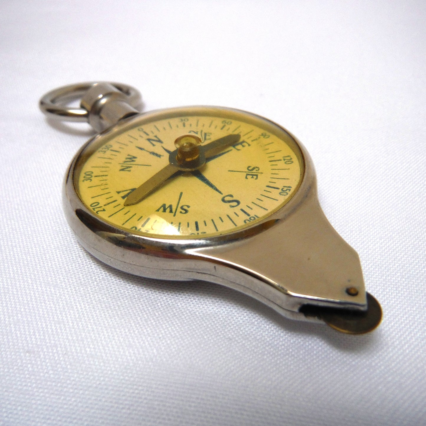 Combined Map Measurer and Magnetic Compass, In Original Leather Case from Western-Germany