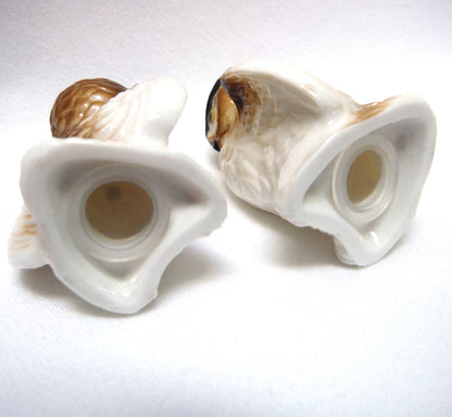 VINTAGE SALT & PEPPER SHAKERS: Miniature Owls Looking Wise!