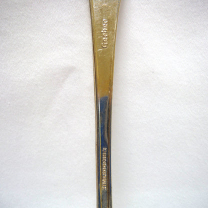 GERBER BABY FOOD Original Mid-Century 5.5 inch long Silver Plated Brass Baby Spoon, Made by W.M. Rogers