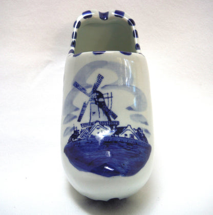 Vintage Hand Painted Delft Blue Ahtray: TRADITIONAL #3 LARGE HOLLAND DUTCH SHOE ASHTRAY (Brand New Condition!)