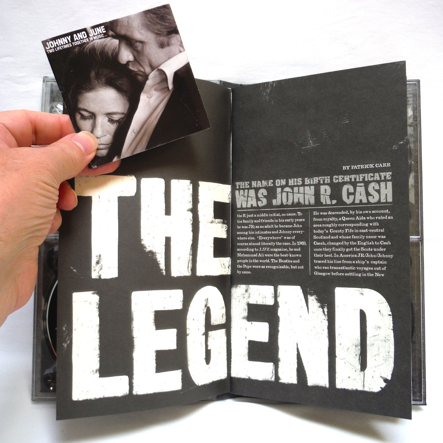 CASH THE LEGEND: The 4-CD Book-Bound Set Covering 1955-2002, and The Legend Booklet by Patrick Carr, 2005