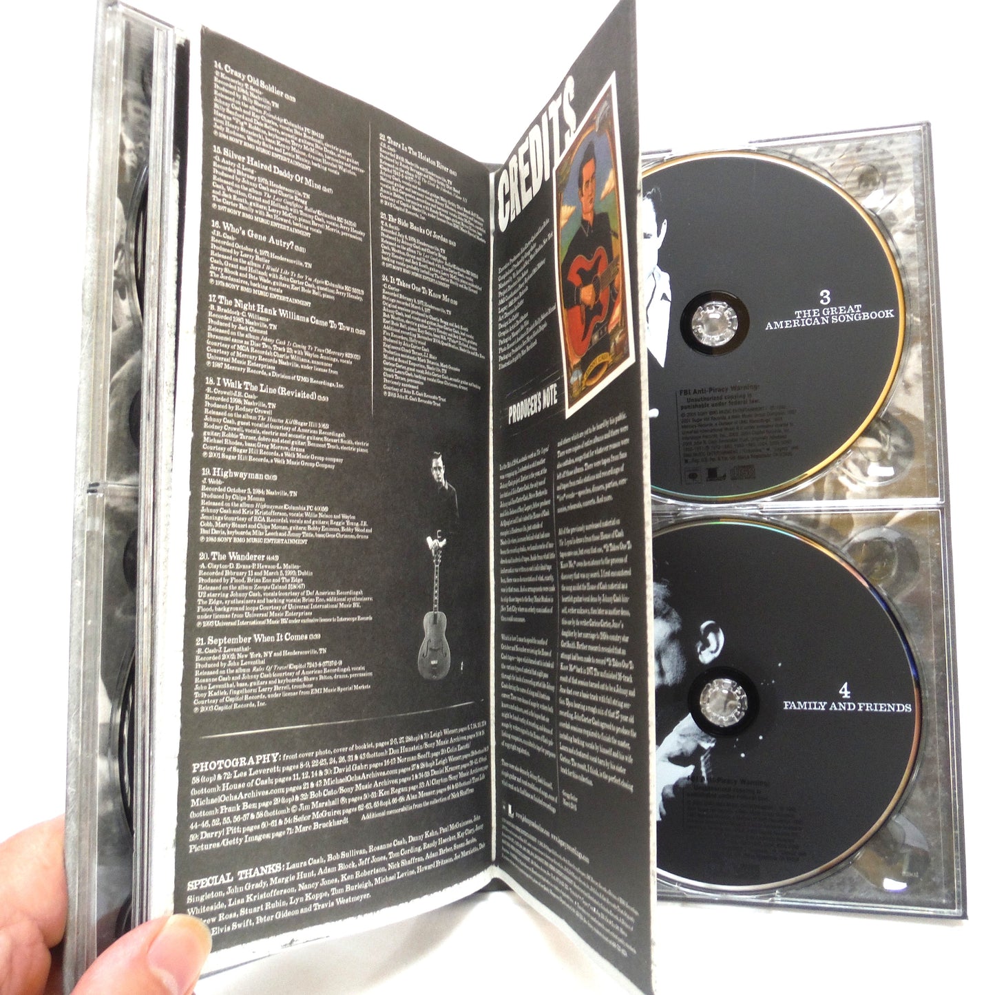 CASH THE LEGEND: The 4-CD Book-Bound Set Covering 1955-2002, and The Legend Booklet by Patrick Carr, 2005
