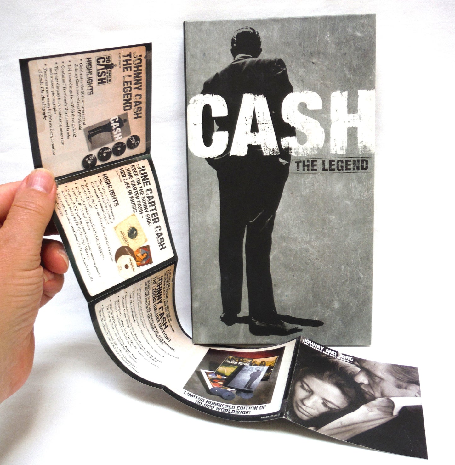 CASH THE LEGEND: The 4-CD Book-Bound Set Covering 1955-2002, and The Legend Booklet by Patrick Carr, 2005
