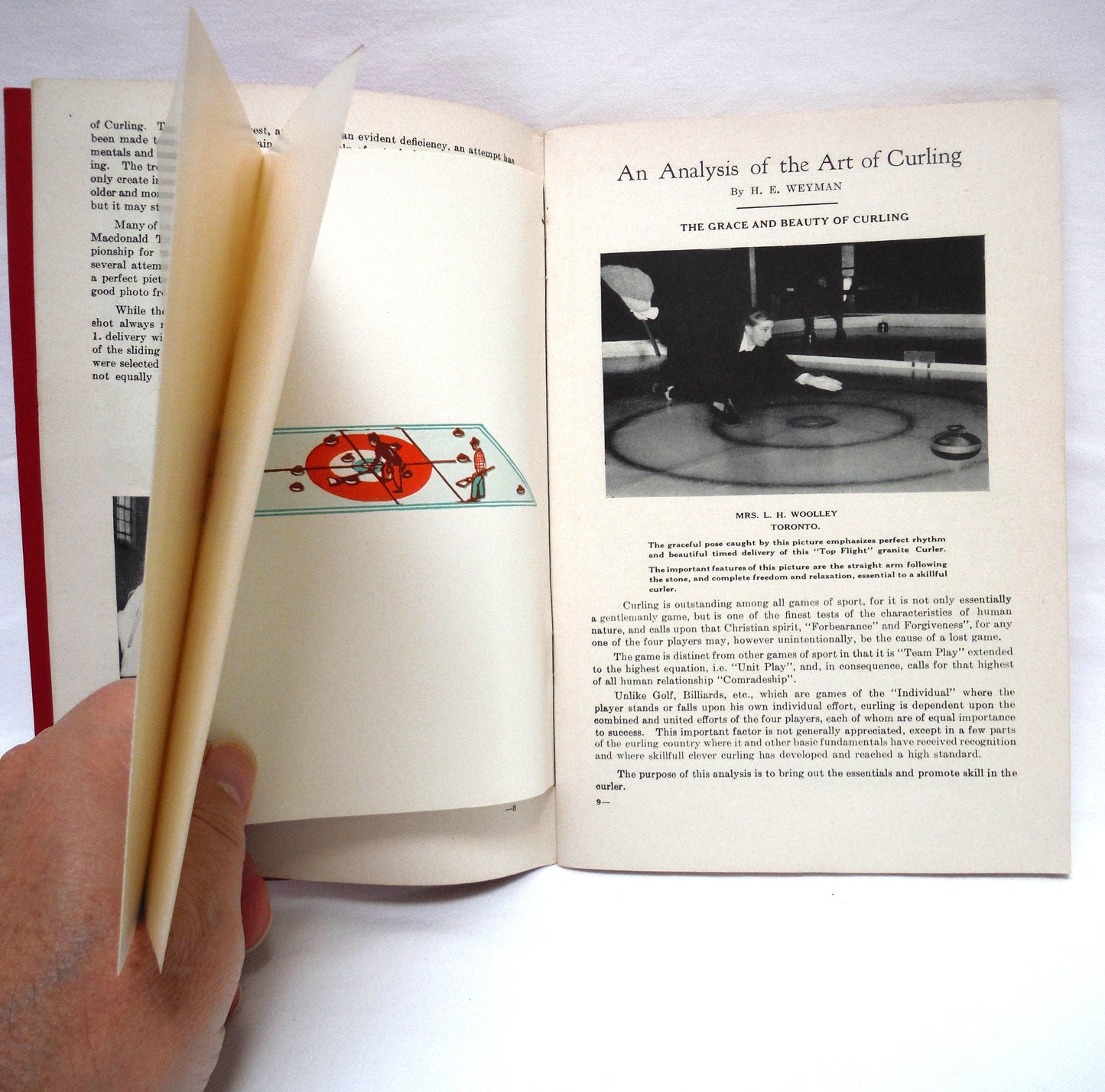AN ANALYSIS OF THE ART OF CURLING by H.E. Weyman, and Mini Table-Top Curling Game: A Paul's Two-Pack Where Old Meets New!