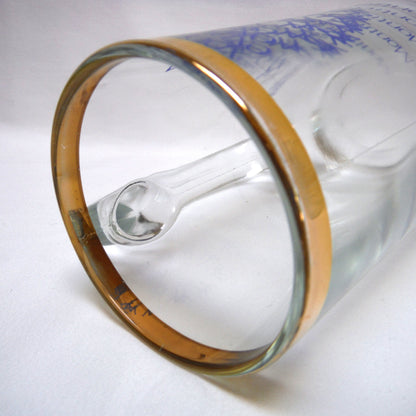EXPO '67 IMPRINTED MONTREAL CANADA GLASS BEER MUG, Gold-Rimmed, Glass-Handled Stein
