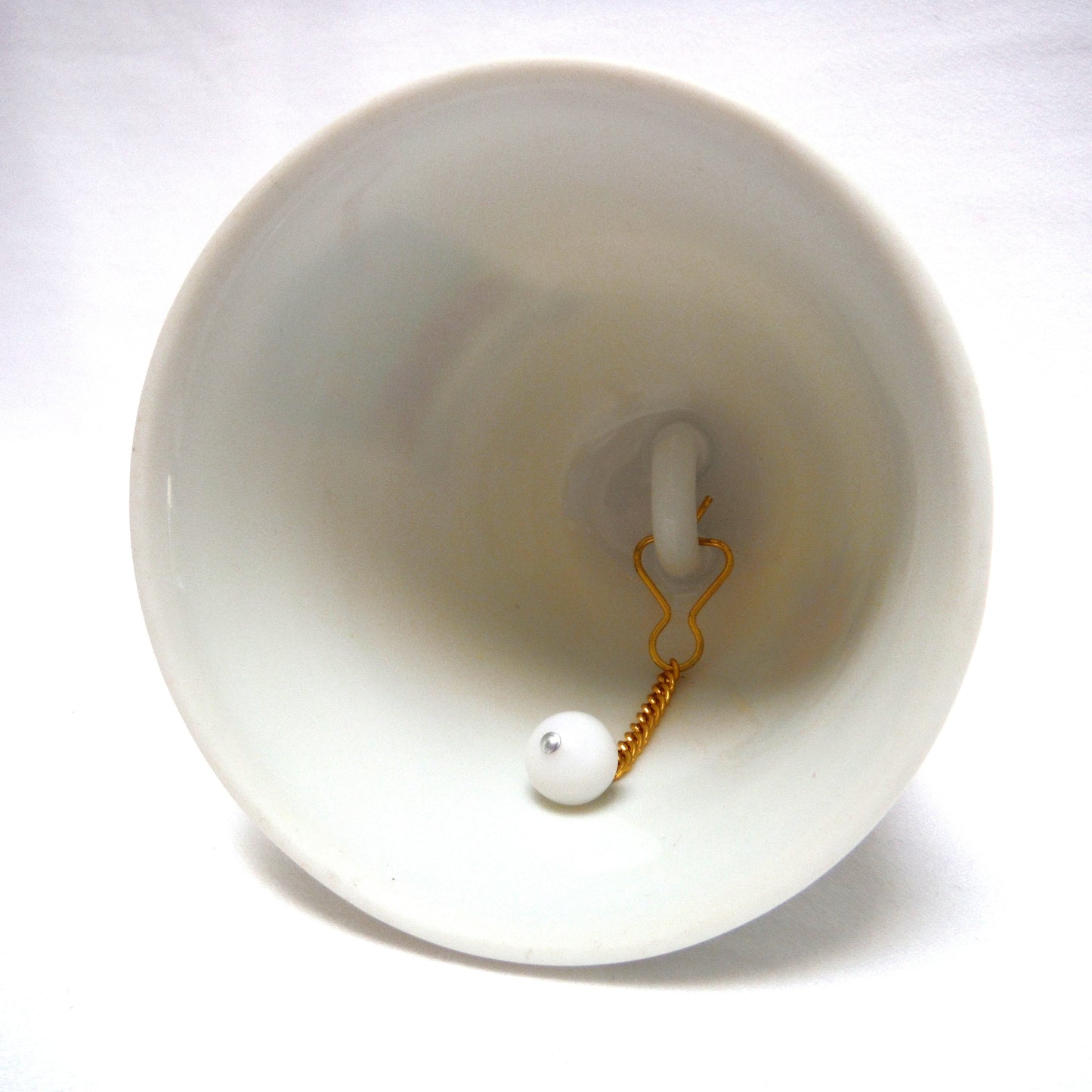 VINTAGE GOLD-TRIMMED CHINA BELL: Shawnavon, Saskatchewan, Canada