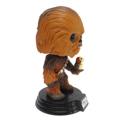 2017 STAR WARS MINI BOBBLE-HEAD: BABY CHEWBACCA AND PORG by Lucasfilm Ltd.