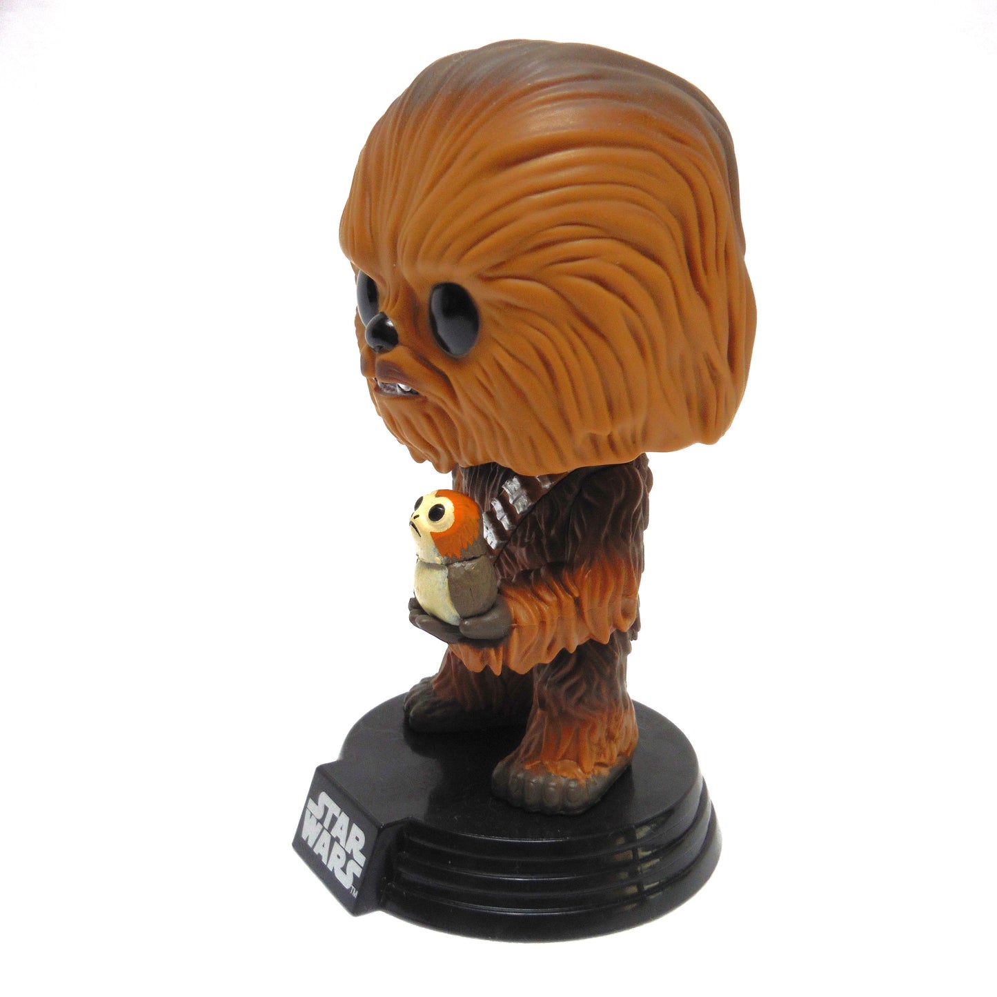 2017 STAR WARS MINI BOBBLE-HEAD: BABY CHEWBACCA AND PORG by Lucasfilm Ltd.