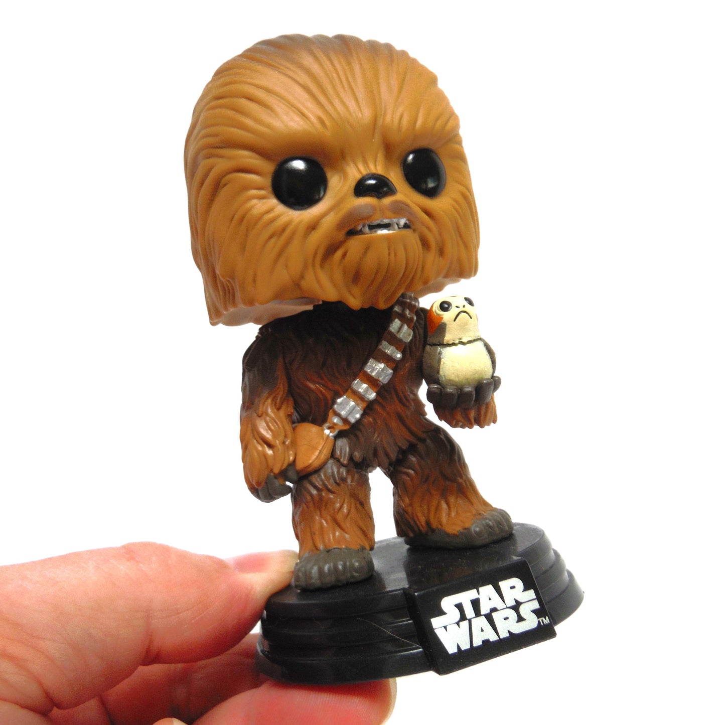 2017 STAR WARS MINI BOBBLE-HEAD: BABY CHEWBACCA AND PORG by Lucasfilm Ltd.