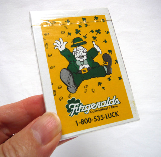 PLAYING CARDS BY FITZGERALDS CASINO HOTEL RENO NEVADA USA: Brand New - Old Stock Factory Wrapped!