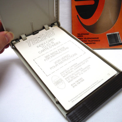 1970'S SWICO TEL-IND TELEPHONE LIST FINDER INDEX, by SWICO Swedish Industrial Corp of Montreal Quebec Canada BRAND-NEW-STILL-IN-BOX!