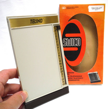 1970'S SWICO TEL-IND TELEPHONE LIST FINDER INDEX, by SWICO Swedish Industrial Corp of Montreal Quebec Canada BRAND-NEW-STILL-IN-BOX!