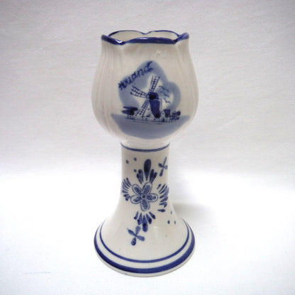 Vintage Delft Blue CANDLE HOLDER, Made in Holland