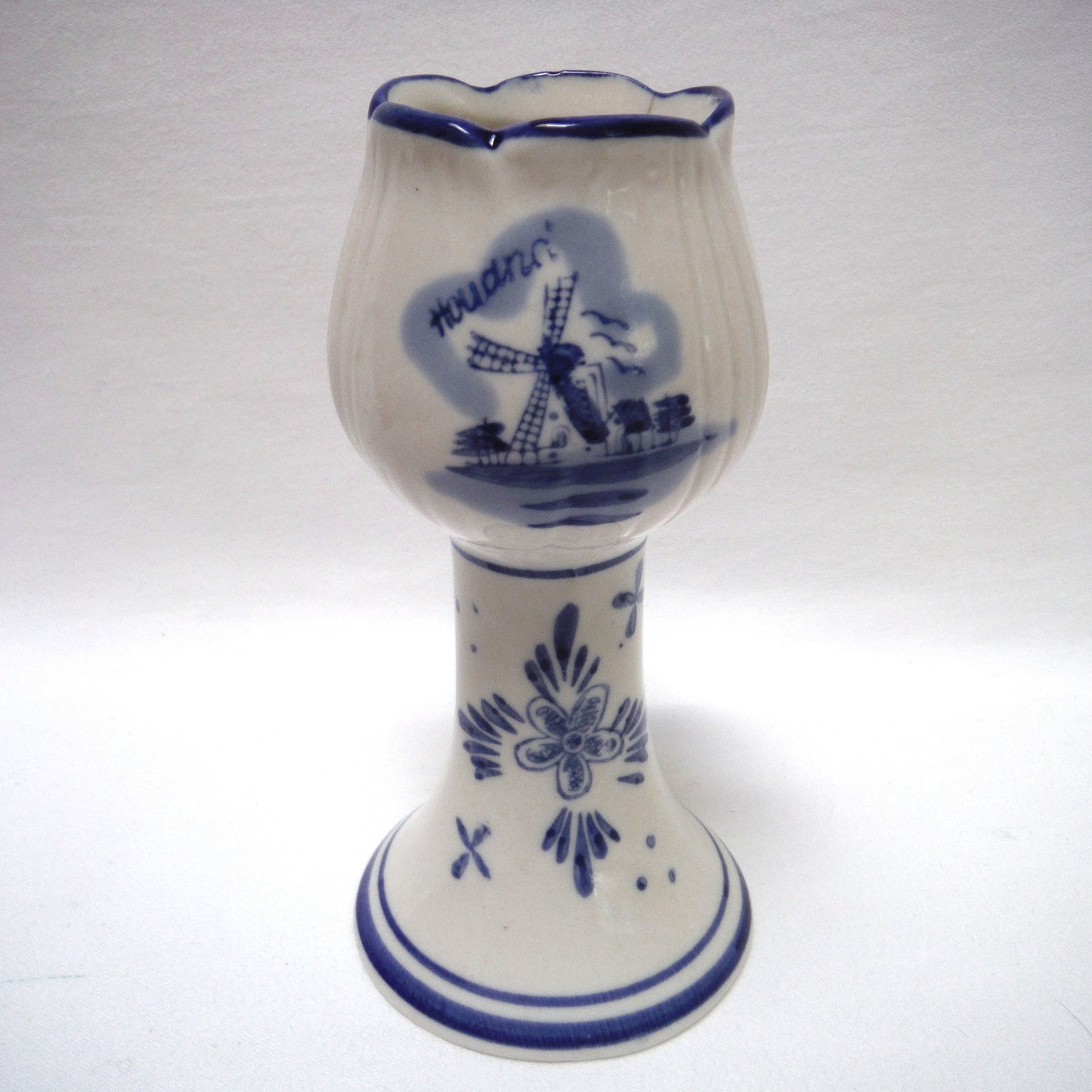 Vintage Delft Blue CANDLE HOLDER, Made in Holland