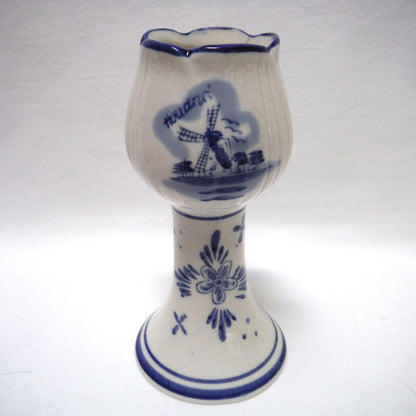 Vintage Delft Blue CANDLE HOLDER, Made in Holland