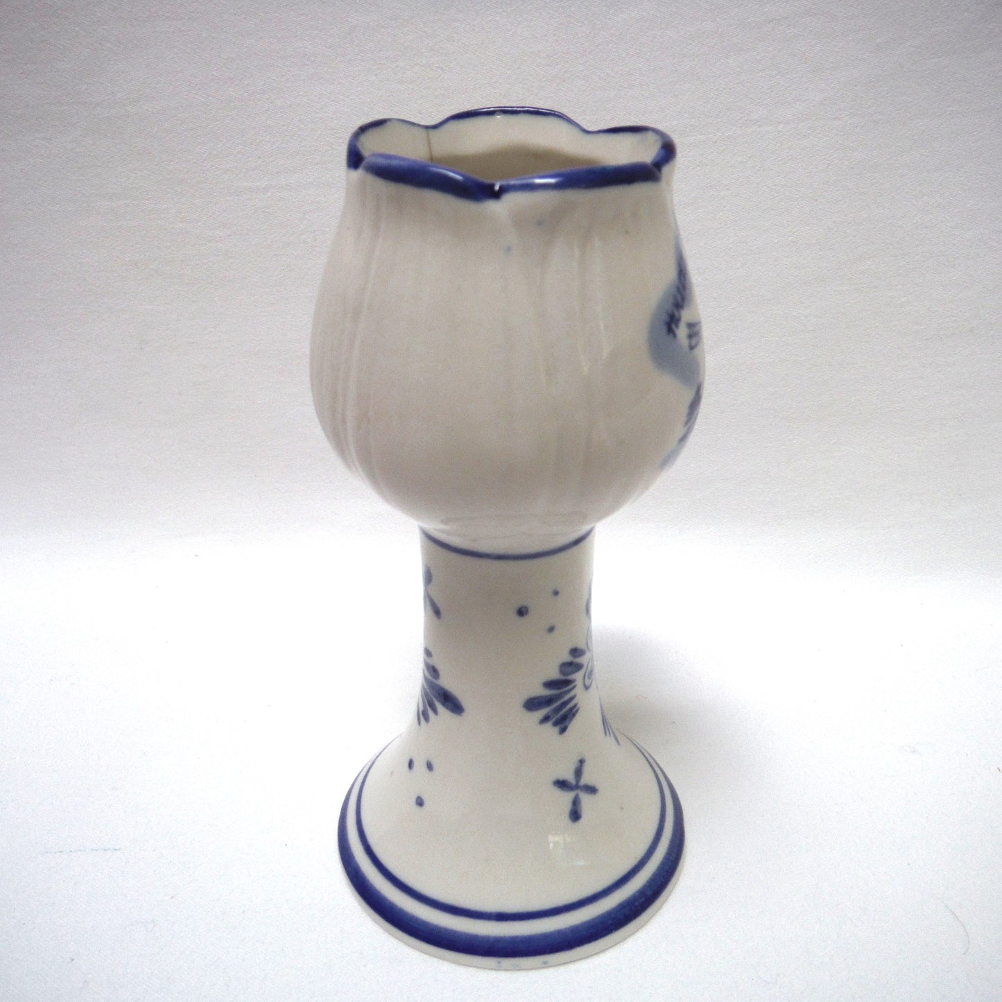 Vintage Delft Blue CANDLE HOLDER, Made in Holland