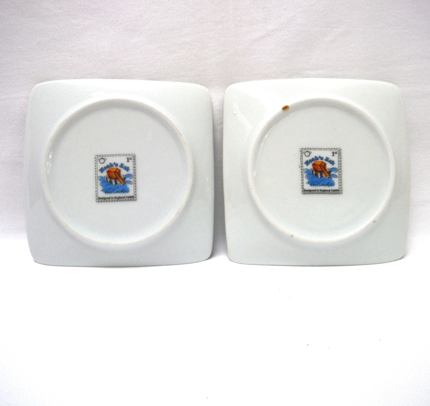 Pair of Contemporary SQUARE TRINKET TRAYS, Designed by PAUL CARDEW of NOAH'S ARK