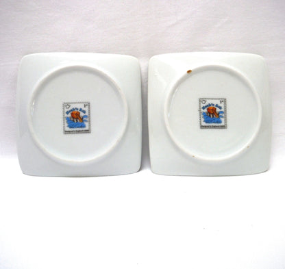 Pair of Contemporary SQUARE TRINKET TRAYS, Designed by PAUL CARDEW of NOAH'S ARK