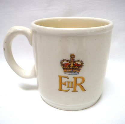 QEII June 2, 1953 CORONATION COFFEE MUG by British Pottery Manufacturers of England