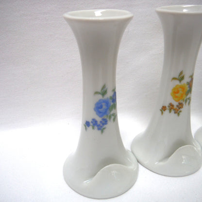 Name Plate Place Card Holders, Tall Design in Yellow or Blue Flowers, by Cameron Pottery of Japan (priced individually)