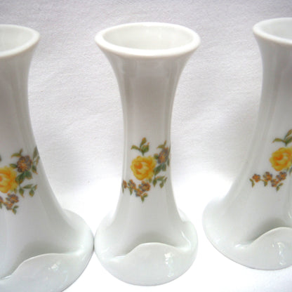 Name Plate Place Card Holders, Tall Design in Yellow or Blue Flowers, by Cameron Pottery of Japan (priced individually)